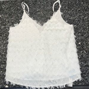 CUPSHE Tis the SZN Fringe Tank NWT